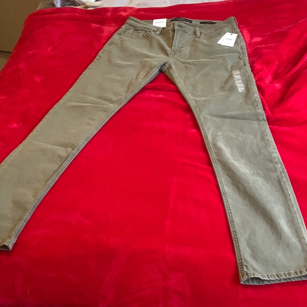 Guess Men's Skinny Jeans - Olive